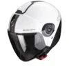 Scorpion Exo-City II Carbo Wit-Zwart Jethelm -Motorfiets Accessoires Verkoop scorpion exo city ii carbo white black