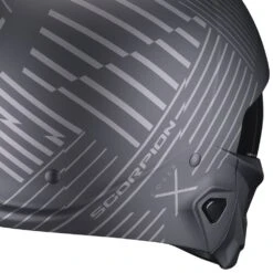 Scorpion Exo-Combat II Miles Mat Zwart-Zilver Jethelm -Motorfiets Accessoires Verkoop scorpion exo combat ii miles matt black silver motorcycle helmet 4