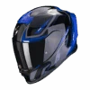 Scorpion Exo-R1 Evo Air Gaz Metaal Zwart-Blauw Integraalhelm