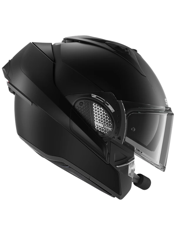 Shark Pack Evo GT N-Com B802 Blank Mat Zwart Mat KMA Systeemhelm 4 Shark Pack Evo GT N-Com B802 Blank Mat Zwart Mat KMA Systeemhelm - Afbeelding 2