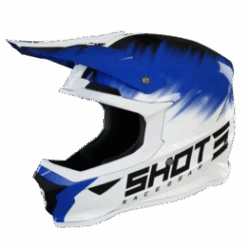 SHOT Furious Kid Versus Wit Blauw Glanzend Crosshelm -Motorfiets Accessoires Verkoop shot furious kid versus white blue glossy1