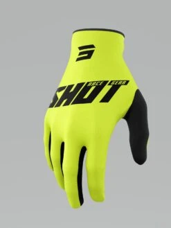 SHOT Burst Neon Geel -Motorfiets Accessoires Verkoop shot gloves burst neon yellow front