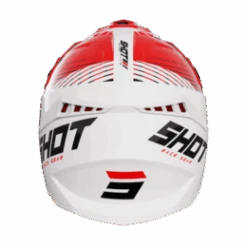 SHOT Lite Fury Wit Rood Glanzend Crosshelm -Motorfiets Accessoires Verkoop shot helmet lite fury white red glossy2
