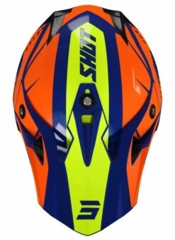 SHOT Pulse Revenge Navy Oranje Neon Geel Glanzend Crosshelm -Motorfiets Accessoires Verkoop shot helmet pulse revenge navy orange neon yellow glossy 1