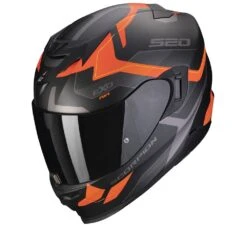 Scorpion Exo-520 Evo Air Elan Mat Zwart Oranje Integraalhelm -Motorfiets Accessoires Verkoop thumbnail