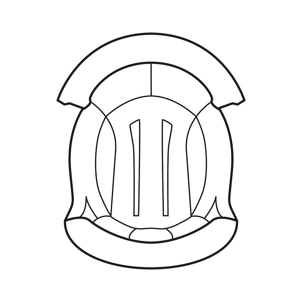 AGV K1 Zwart Removable Crown Pad 20KIT0280 3 AGV K1 Zwart Removable Crown Pad 20KIT0280