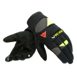 Dainese VR46 Curb Kort Zwart Anthraciet Fluo Geel
