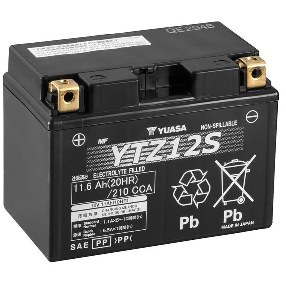 Yuasa YTZ12S (WC) Onderhoudsvrije Motoraccu 3 Yuasa YTZ12S (WC) Onderhoudsvrije Motoraccu